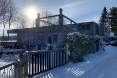 Baustelle im Winter